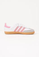 ADIDAS ORIGINALS Sneakers SAMBA OG bianche e rosa da bambina JQ2024 . ADIDAS ORIGINALS 