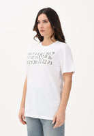 MAISON MARGIELA T-shirt a manica corta bianca per donna, ragazzi e bambini con logo sul petto M61020MM02Y M6100 MAISON MARGIELA 