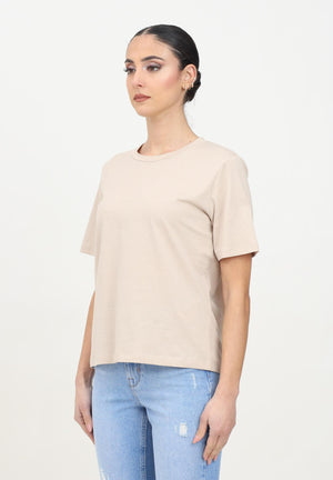 ONLY T-shirt a manica corta beige da donna 15270390 SilverLining ONLY 
