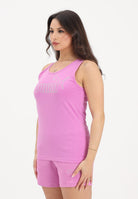 PUMA Canotta ESS LOGO TANK RHINESTONE fucsia da donna 693864 74 PUMA 