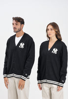 NEW ERA Cardigan MLB KNIT NEW YORK YANKEES nero per uomo e donna 60684475  NEW ERA 