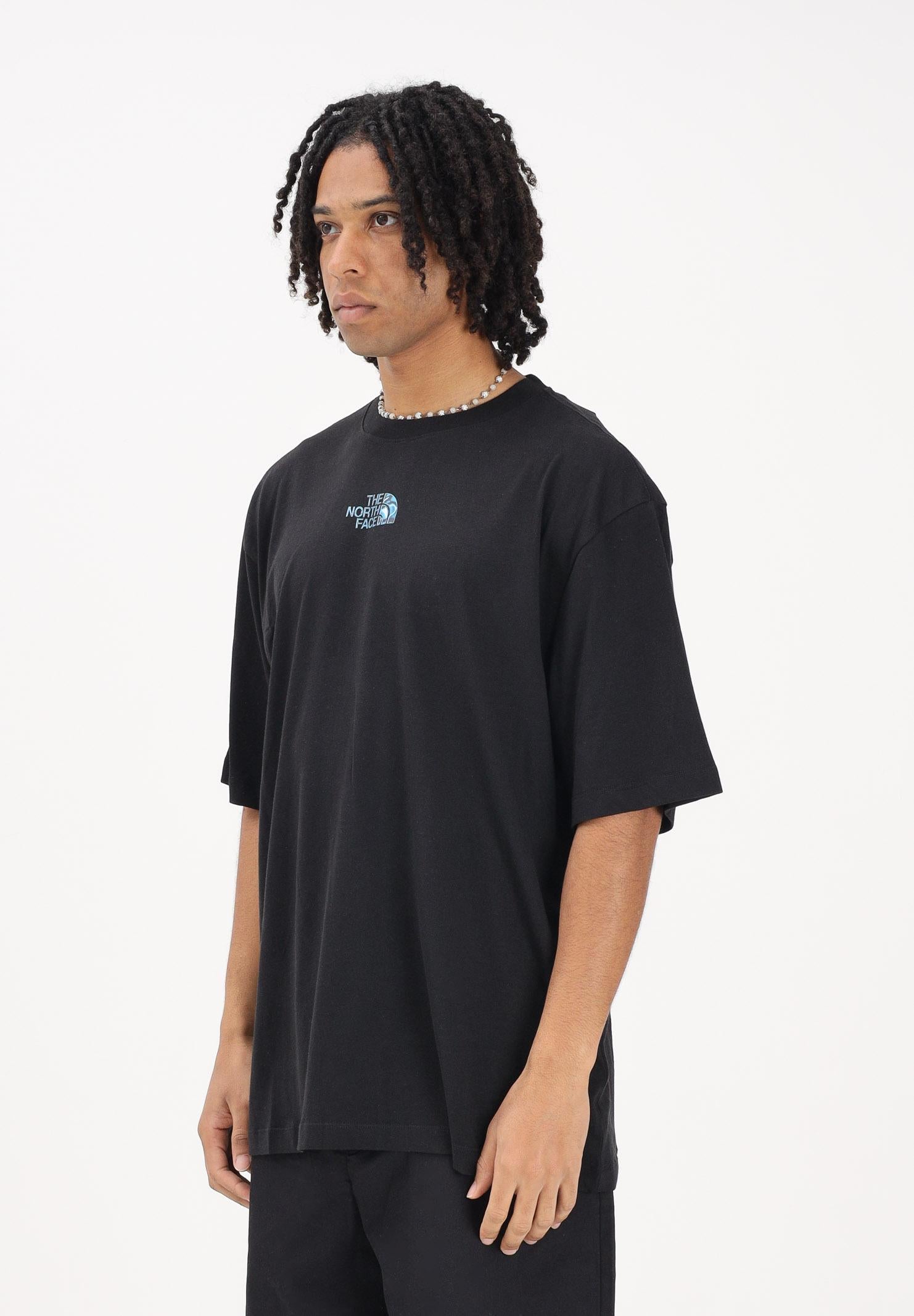 THE NORTH FACE T-shirt a manica corta Central Liquid nera da uomo NF0A8G9UJK31 . THE NORTH FACE 