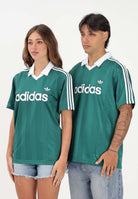 ADIDAS ORIGINALS Polo a manica corta Archive Collar Engineered Jersey verde per uomo e donna KE3582 . ADIDAS ORIGINALS 