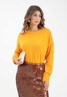 PATRIZIA PEPE Maglioncino girocollo arancione da donna 2K0326K293 R870 PATRIZIA PEPE 