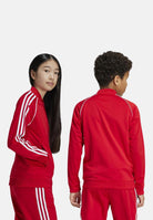 Felpa con zip adicolor SST rossa per bambino e bambina IX7629  ADIDAS ORIGINALS 