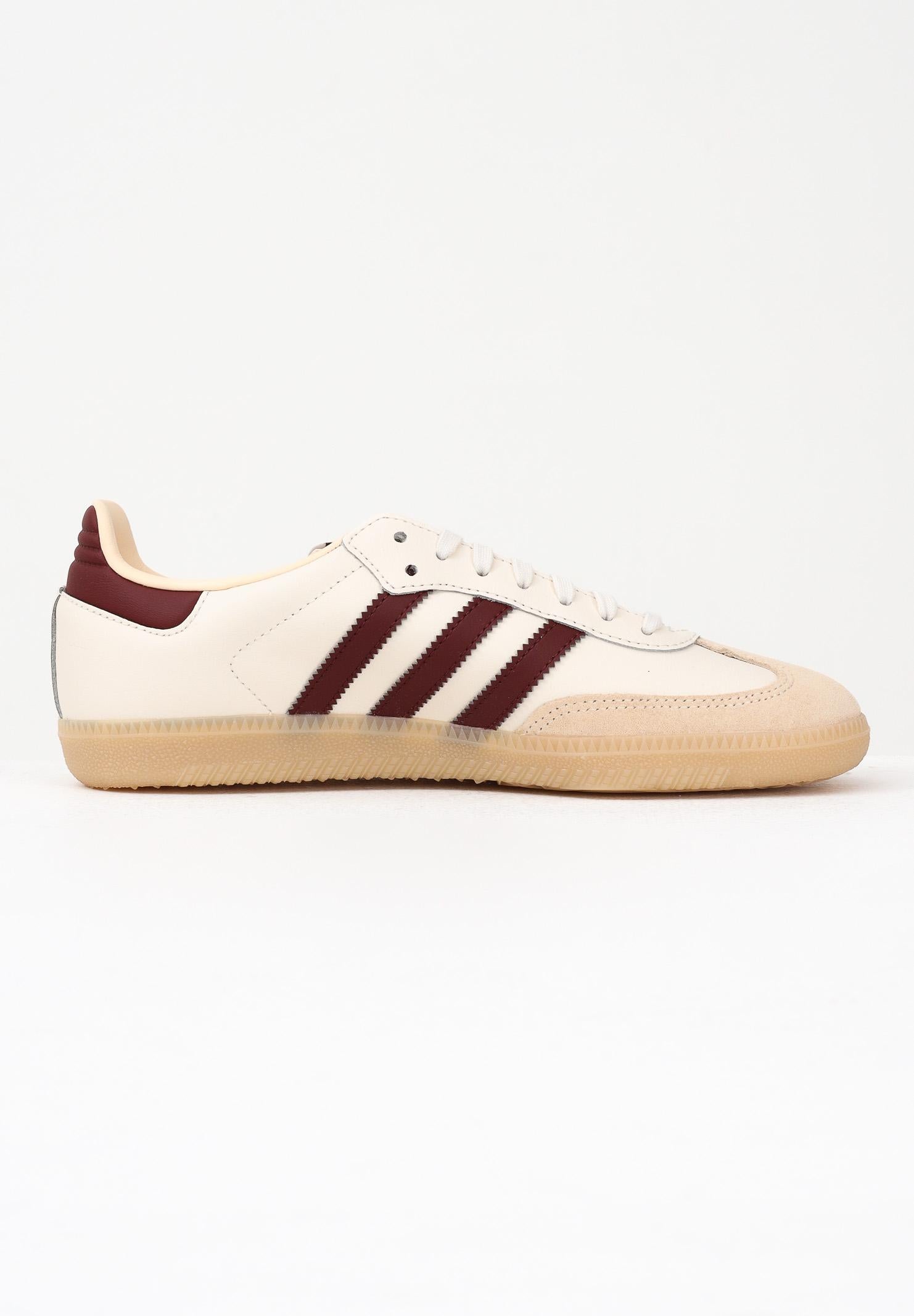 ADIDAS ORIGINALS Sneakers Samba OG burro e bordeaux per uomo e donna JQ8554 . ADIDAS ORIGINALS 