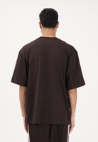 ADIDAS ORIGINALS T-shirt a manica corta Oversize Adicolor 3-Stripes marrone e rosa per uomo e donna KE2905 . ADIDAS ORIGINALS 