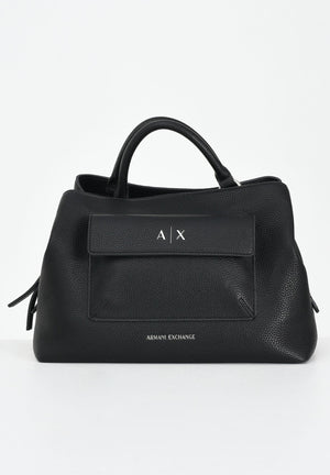ARMANI EXCHANGE Borsa a mano nera da donna con logo XW001545AF17019 UC001 ARMANI EXCHANGE 