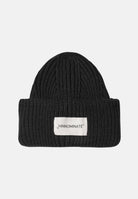 HINNOMINATE Berretto di lana nero da donna con patch logo HMACW00130 NE01 HINNOMINATE 