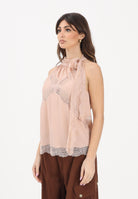 PINKO Top elegante rosa da donna con pizzo 106263A32Y Q35 PINKO 