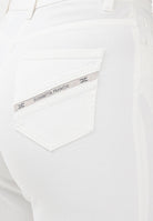 ELISABETTA FRANCHI Jeans a palazzo avorio da donna PJ23N61E2 360 ELISABETTA FRANCHI 