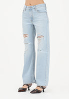LEVI'S Jeans Loose Boot in denim chiaro da donna con strappi 005DO-0009 . LEVI'S® 