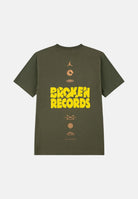 JORDAN T-shirt a manica corta Broken Records verde militare da bambino 95F628 F84 JORDAN 
