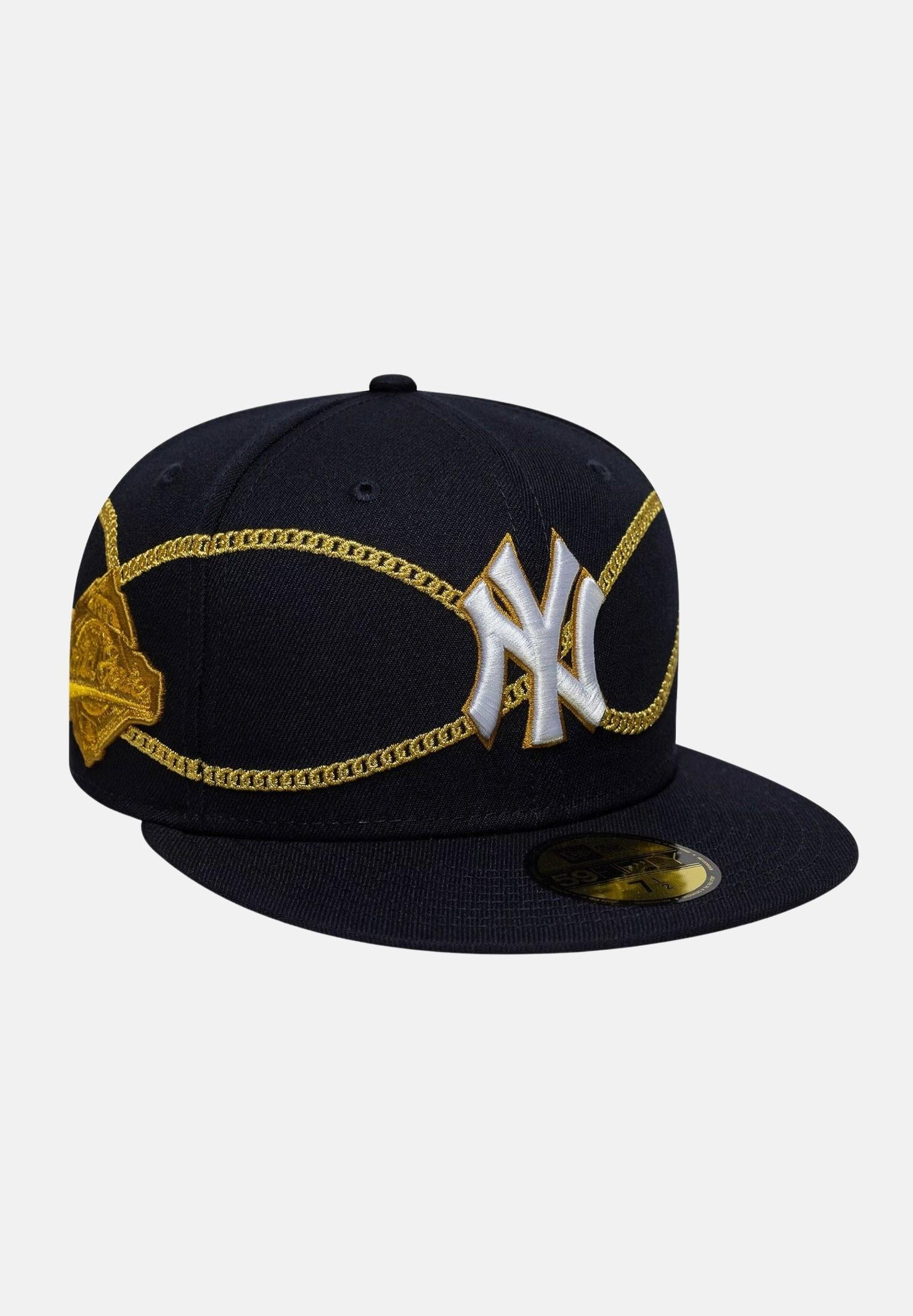 NEW ERA Cappello con visiera 59FIFTY Fitted New York Yankees MLB Chain Wrap blu da uomo 60691169 . NEW ERA 
