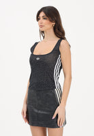 ADIDAS ORIGINALS Top Pleather nero da donna KD2838 . ADIDAS ORIGINALS 