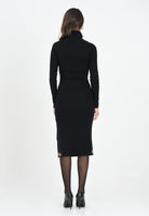 ELISABETTA FRANCHI Abito midi nero da donna con bande lucide AM03S56E2 EF3 ELISABETTA FRANCHI 