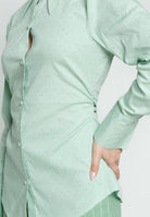 SANTAS Camicia a manica lunga CRèME BRULèE verde menta da donna PV2506 VERDE SANTAS 