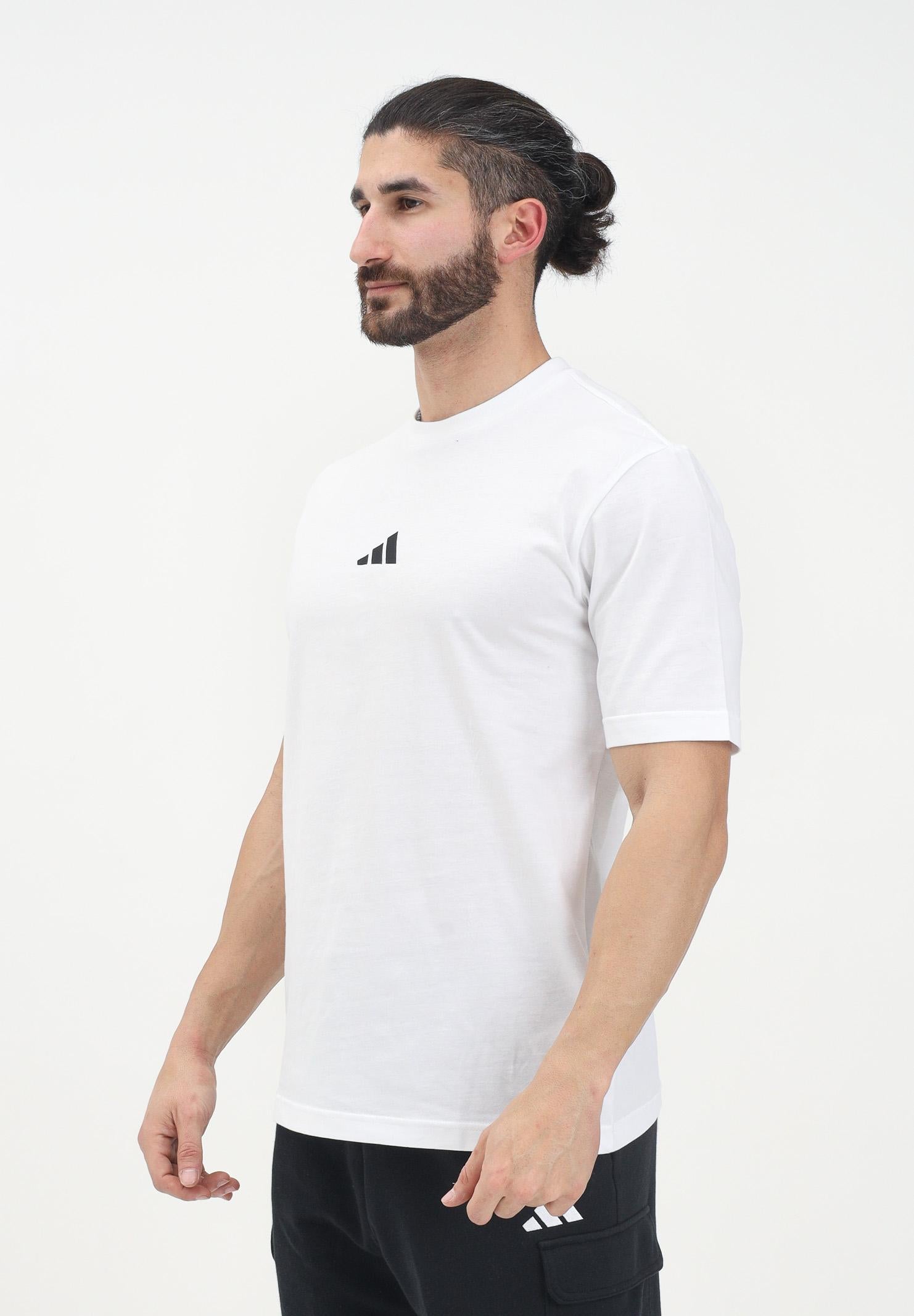 ADIDAS PERFORMANCE T-shirt a manica corta Essentials Small Logo Single Jersey bianca da uomo JF1092 . ADIDAS PERFORMANCE 