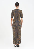 ADIDAS ORIGINALS Abito lungo Leopard V-Neck Maxi beige da donna JW2773  ADIDAS ORIGINALS 