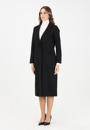 VICOLO Cappotto lungo nero da donna TF0002 A99 VICOLO 