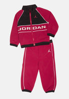 JORDAN Tuta WIND BREAKER PIPING rossa per bambino e bambina 85D763 R78 JORDAN 