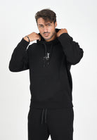 ARMANI EXCHANGE Felpa con cappuccio nera da uomo con ricamo logo XM000369AF10818 UC001 ARMANI EXCHANGE 