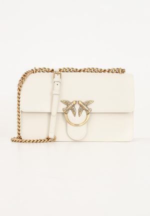 PINKO Borsa a tracolla Classic Love Bag One panna da donna 100941A0F1 Z14Q PINKO 