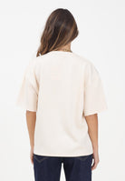 GCDS T-shirt a manica corta panna da donna con stampa logo B2EW2306JJ3 15 GCDS 