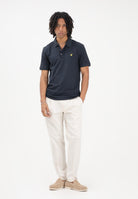LYLE & SCOTT Polo a manica corta blu da uomo con patch logo golden eagle SP400VOG Z271 LYLE & SCOTT 