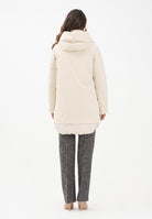 BOMBOOGIE Piumino lungo bio-materica panna da donna CW9146FPX5 161 BOMBOOGIE 