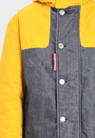 DSQUARED2 Trench impermeabile colorblock giallo e denim per donna, ragazzi e bambini DQ3044D0AEC DQ01 DSQUARED2 