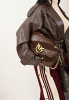 PINKO Borsa a tracolla Classic Love Bag Puff marrone da donna 100038A2JY L74V PINKO 