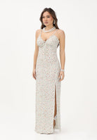 MAR DE MARGARITAS Abito lungo Riley panna da donna con micro stampa floreale MMABW01529 BI115 Mar de margaritas 