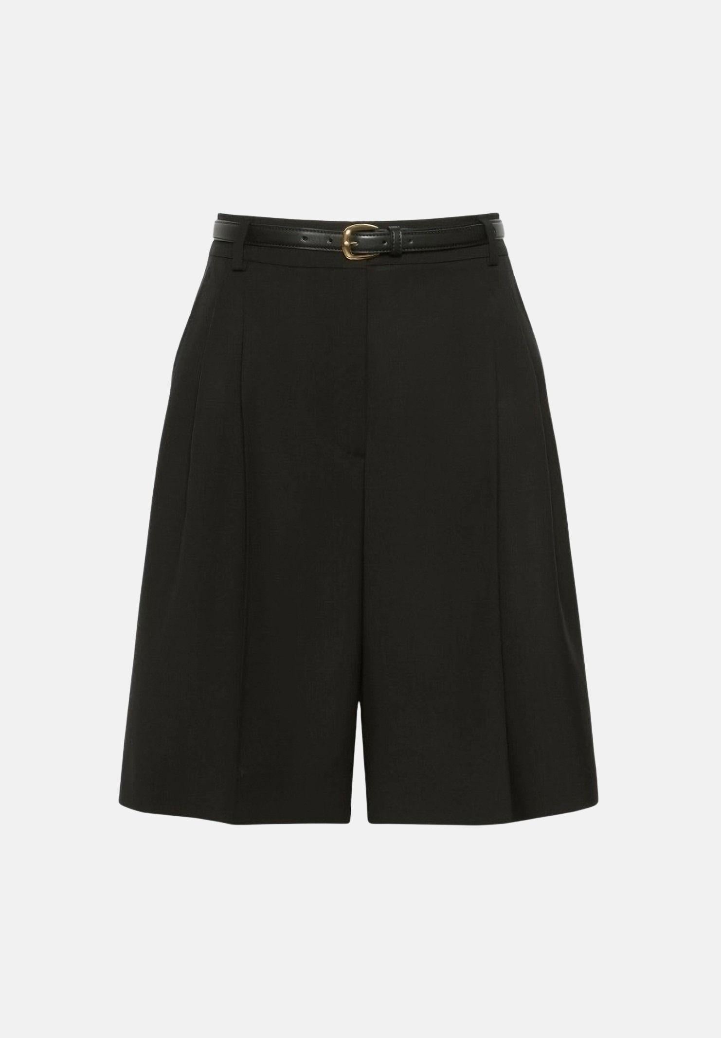 MAX MARA Bermuda nero in tela di lana MSTADORNO da donna. 2626146021600 010 MAXMARA 