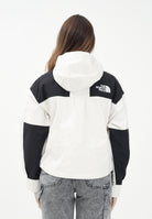 THE NORTH FACE Giacca a vento Mountain Mono nera e panna da donna NF0A8BCHROU1 . THE NORTH FACE 