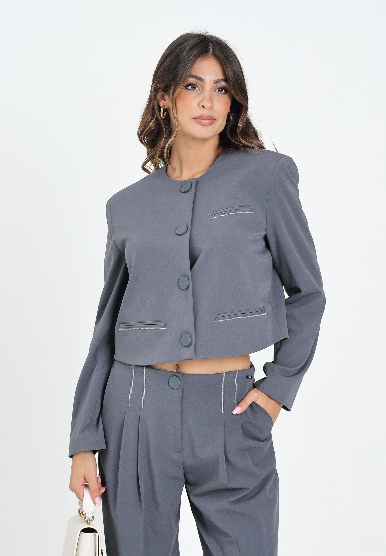 ARMANI EXCHANGE Giacca grigia da donna XW000656AF16145 U8105 ARMANI EXCHANGE 