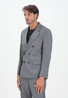 I'M BRIAN Giacca doppiopetto grigia da uomo GIA3461 008 I'M BRIAN 