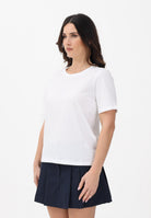 ONLY T-shirt a manica corta bianca da donna 15270390 WI ONLY 
