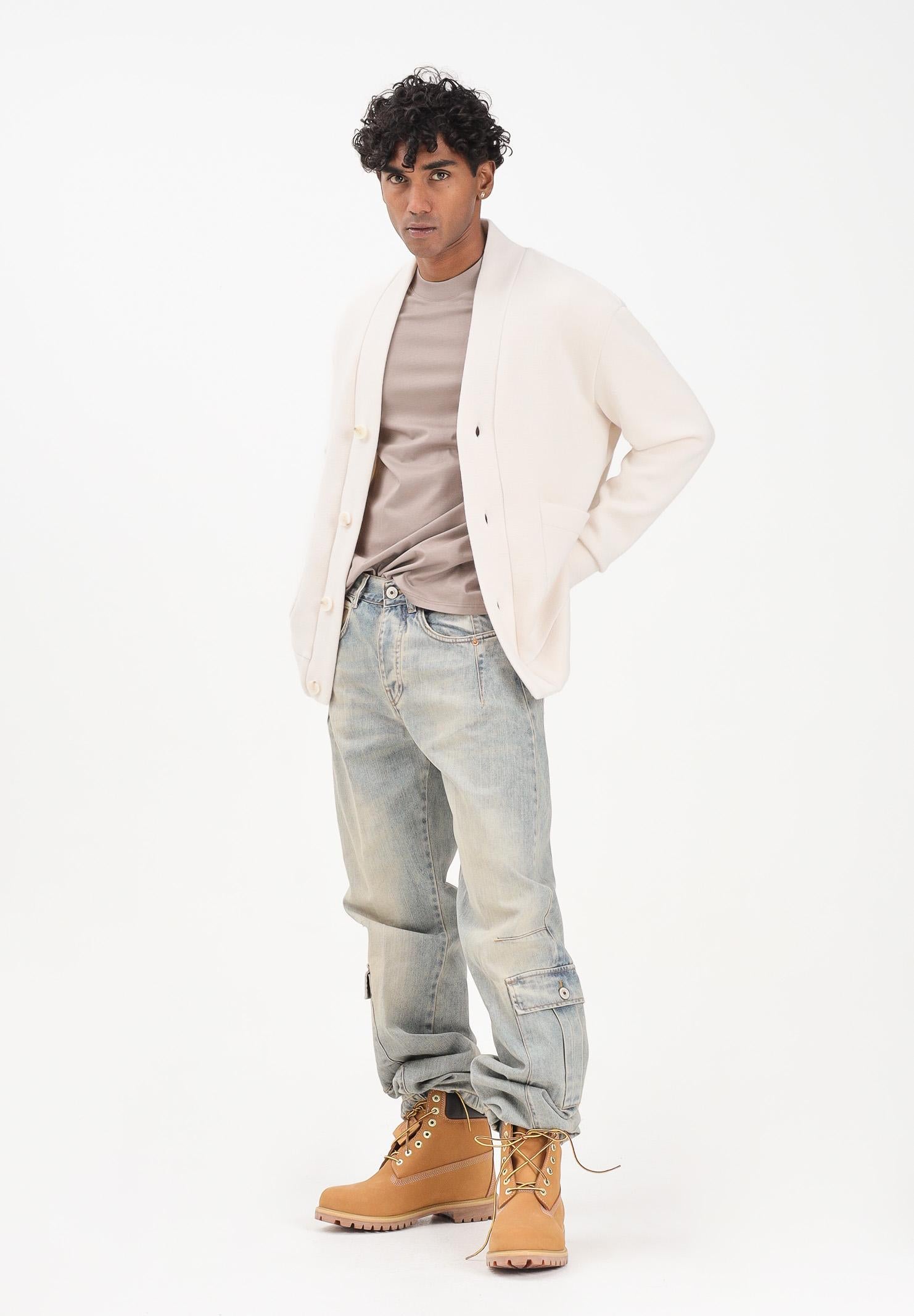 YES LONDON Jeans cargo in denim chiaro da uomo XJ3225 CA YES LONDON 