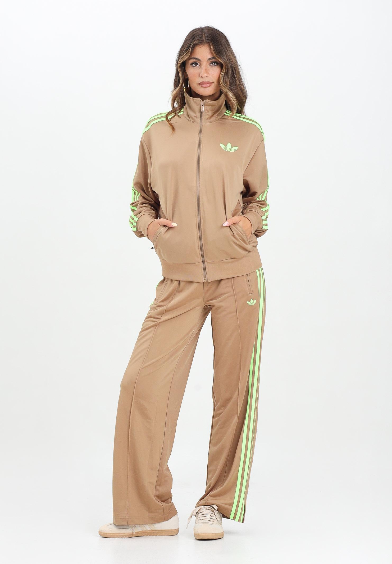 ADIDAS ORIGINALS Pantalone sportivo Adicolor Classic Firebird Loose beige da donna JW1230 . ADIDAS ORIGINALS 
