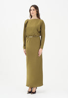 MAX MARA Abito lungo MSEPENTOLA verde kaki da donna 2616221043600 002 MAXMARA 