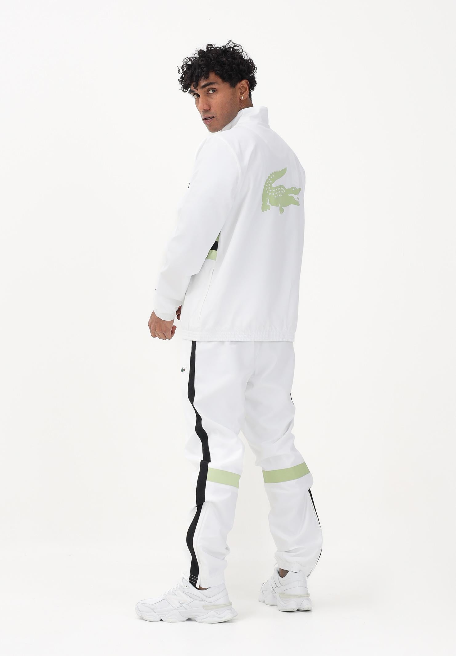 LACOSTE Tuta bianca da uomo con stampa WH0226 4AJ LACOSTE 