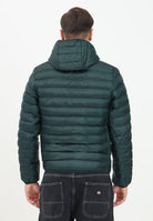 Piumino trapuntato verde da uomo con logo BH2909 YZP LACOSTE 