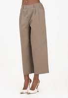 ONLY Pantalone cropped marrone da donna 15370610 WA ONLY 