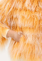 MEHRAN Pelliccia arancione da donna con sfumature chiare 25152ORAWHT ORAWHT MEHRAN 