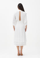 ELISABETTA FRANCHI Abito midi avorio da donna AB92361E2 360 ELISABETTA FRANCHI 