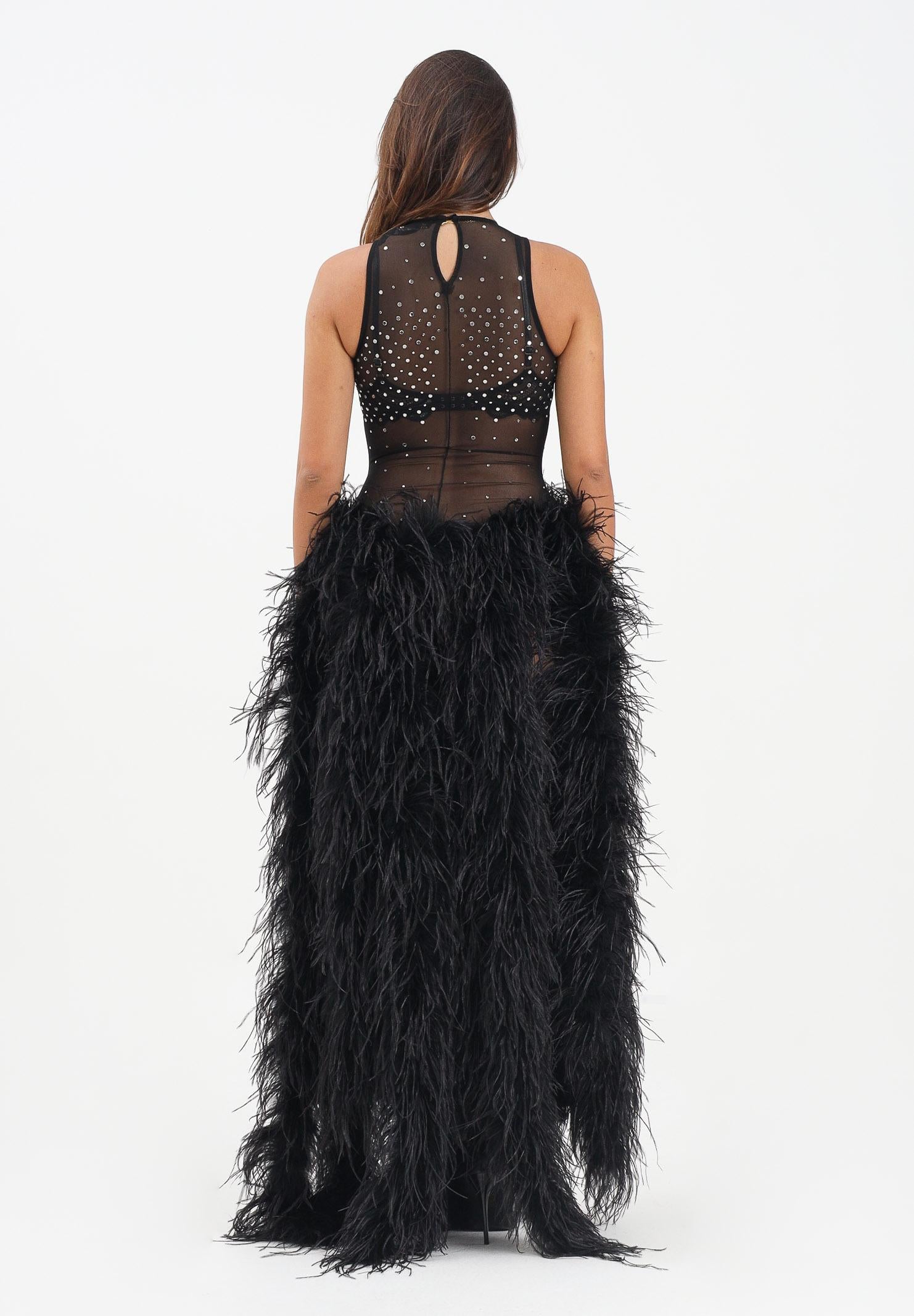 ALMA SANCHEZ Abito lungo Balco nero da donna AS2526068RT 999 ALMA SANCHEZ 