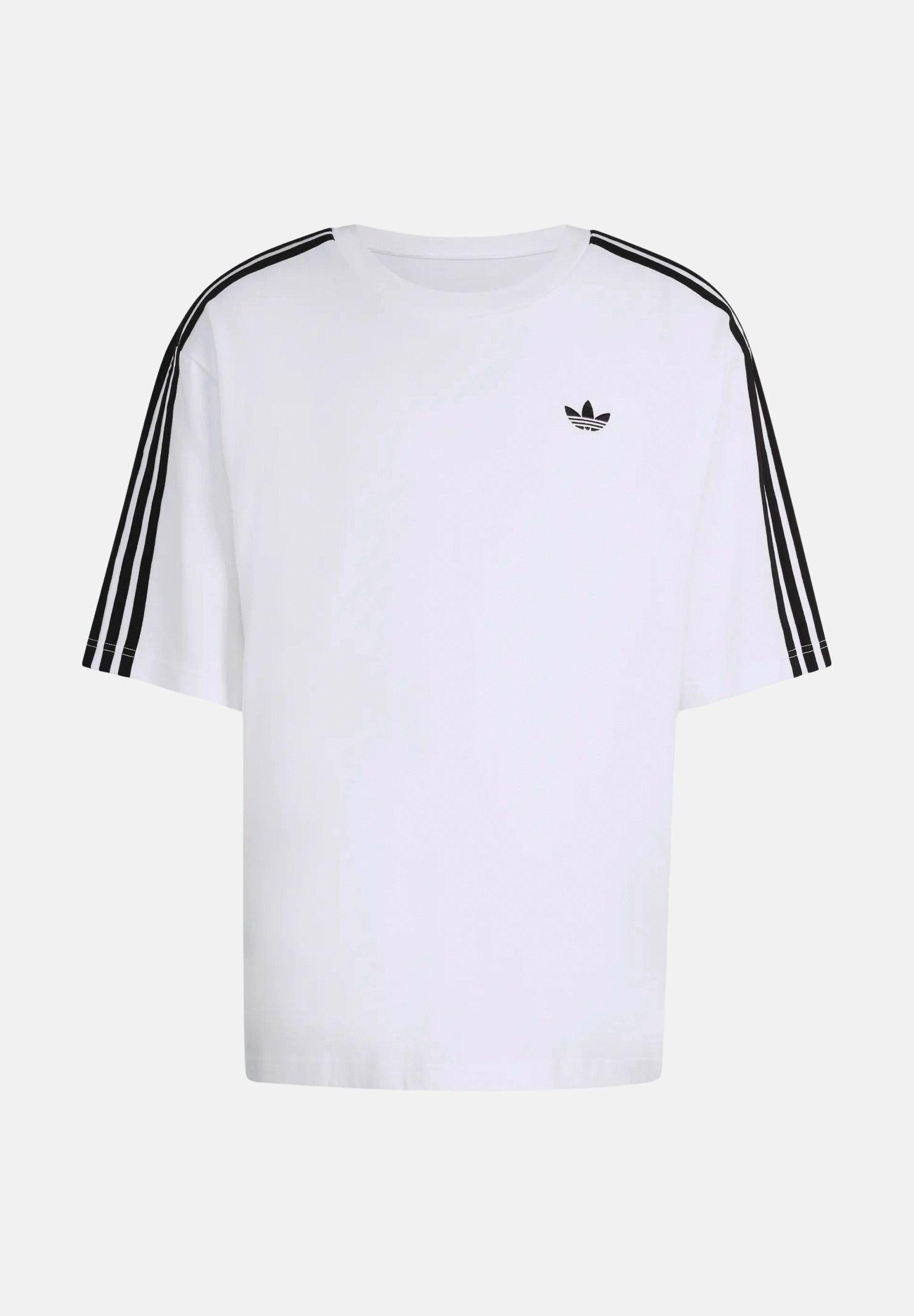 ADIDAS ORIGINALS T-shirt a manica corta Adicolor 3-Stripes Oversized bianca da uomo KD4096 . ADIDAS ORIGINALS 