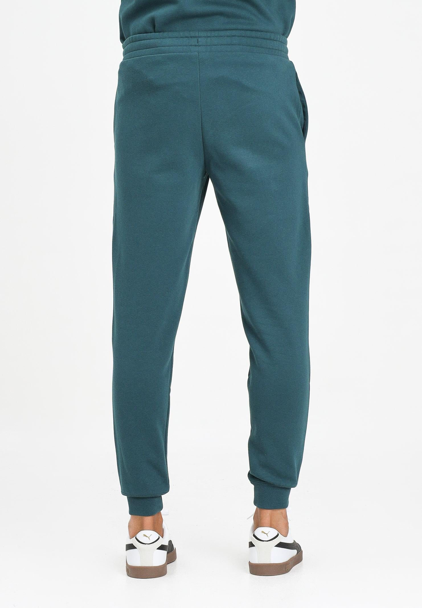 PUMA Pantalone sportivo Essentials con logo N. 1 bicolore verde petrolio da uomo 684713 75 PUMA 