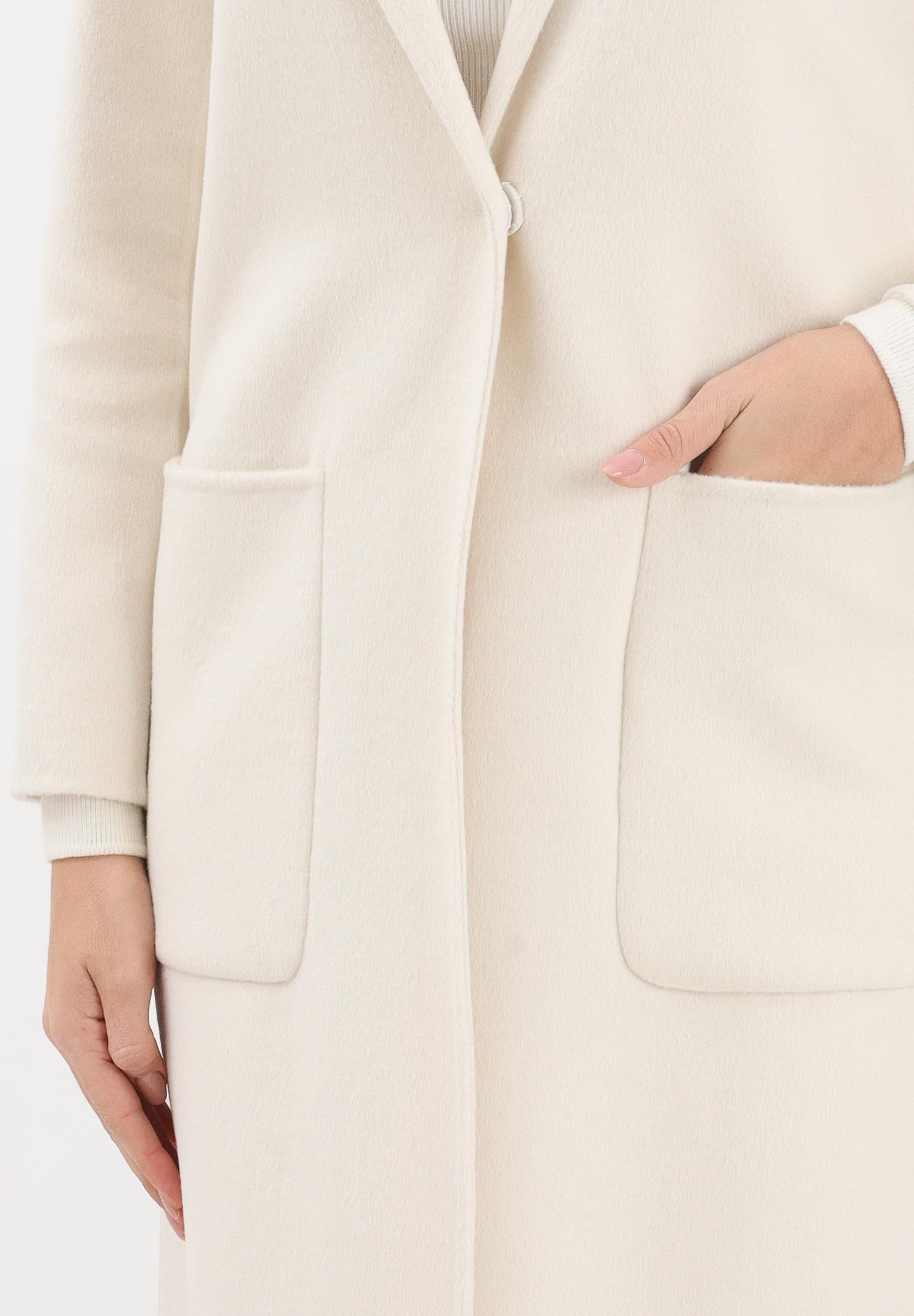 VICOLO Cappotto lungo panna da donna TF0002 FU05 VICOLO 